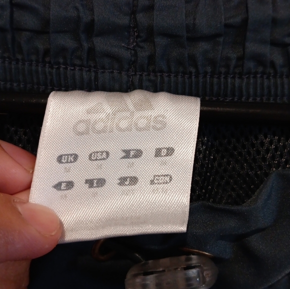 Vtg 90s Adidas Joggers Track Pants Women Size L Grey  Three Stripes Green - Picture 3 of 5